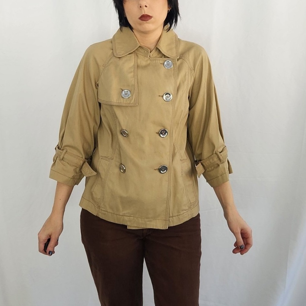 MK‎ Michael Kors Khaki Three Quarter Sleeve Jacket